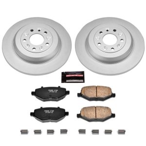 Ford Edge Brake Kit - Rear - PowerStop - Z17 Evolution Geomet Coated Rotors + Low-Dust Ceramic Pads - `11-`15 Ford Edge Brake Kit - Rear - PowerStop - Z17 Evolution Geomet Coated Rotors + Low-Dust Ceramic Pads - `11-`15