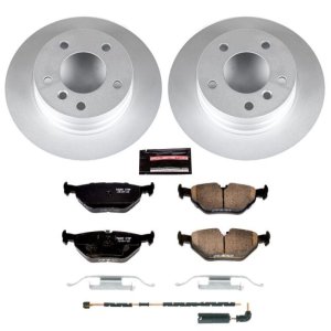 BMW Z4 Brake Kit - Rear - PowerStop - Geomet Coated Rotors + Carbon-Fiber Ceramic Pads - `03-`05