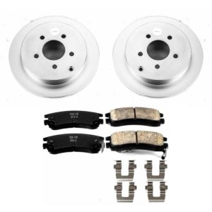 Buick Rendezvous Brake Kit - Rear - PowerStop - Geomet Coated Rotors + Z17 Evolution Pads - `02-`07