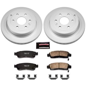 Buick Enclave Brake Kit - Rear - PowerStop - Z17 Evolution Geomet Coated Rotors + Low-Dust Ceramic Pads - `08-`17