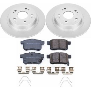 Acura TSX Brake Kit - Rear - PowerStop - Z17 Evolution Geomet Coated Rotors + Low-Dust Ceramic Pads - `11-`14