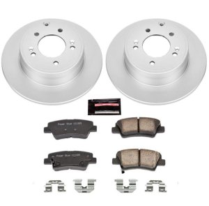 Hyundai Azera Brake Kit - Rear - PowerStop - Z17 Evolution Geomet Coated - `12-`17