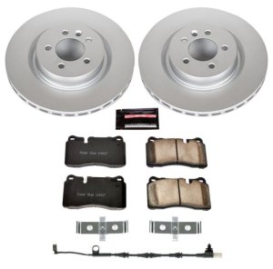 Land Rover Range Rover Sport Brake Kit - Front - PowerStop - Geomet Coated Rotors + Z23 Carbon-Fiber Ceramic Pads - `06-`09 Land Rover Range Rover Sport Brake Kit - Front - PowerStop - Geomet Coated Rotors + Z23 Carbon-Fiber Ceramic Pads - `06-`09