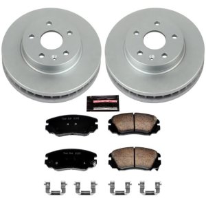 Buick LaCrosse Brake Kit - Front - PowerStop - Z17 Evolution Geomet Coated Rotors + Low-Dust Ceramic Pads - `11-`16