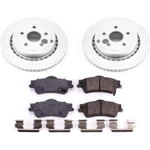 Chevrolet Caprice Brake Kit - Rear - PowerStop - Geomet Coated Rotors + Z17 Low-Dust Ceramic Pads - `11-`17