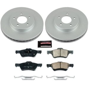 Ford Escape Brake Kit - Front - PowerStop - Z17 Evolution Geomet Coated Rotors + Z17 Low-Dust Ceramic Pads - `10-`12