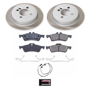 Ford Explorer Sport Brake Kit - Front + Rear - PowerStop - Z17 Evolution Geomet Coated Rotors + Low-Dust Ceramic Pads - `01-`02