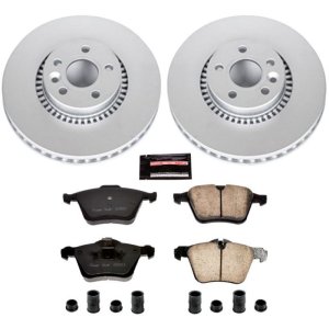Volvo S60 Brake Kit - Front - PowerStop - Z23 Evolution Sport Coated Brake Kit - `11-`14