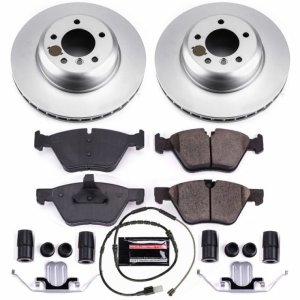 BMW Z4 Brake Kit - Front - PowerStop - Geomet Coated Rotors + Carbon-Fiber Ceramic Pads - `09-`16