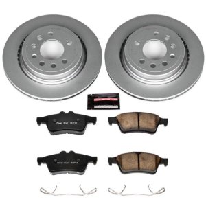 Saab 9-3 Brake Kit - Rear - PowerStop - Geomet Coated Rotors + Z23 Carbon-Fiber Ceramic Pads - `08-`11