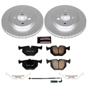 BMW 3 Series Brake Kit - Rear - PowerStop - Genuine Geomet Coated Rotors + Carbon-Fiber Ceramic Pads - `01-`06 BMW 3 Series Brake Kit - Rear - PowerStop - Genuine Geomet Coated Rotors + Carbon-Fiber Ceramic Pads - `01-`06