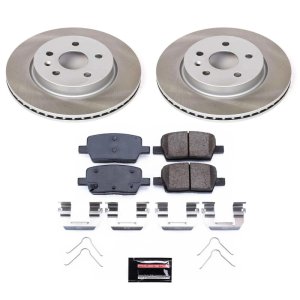 Volkswagen Touareg Brake Kit - Front + Rear - PowerStop - Z23 Evolution Sport Coated Rotors + Carbon-Fiber Ceramic Pads - `07-`10