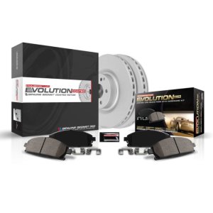 Acura TL Brake Kit - Front - PowerStop - Z17 Evolution Geomet Coated Rotors + Low-Dust Ceramic Pads - `09-`14