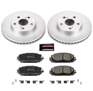 Lexus CT200h Brake Kit - Front - PowerStop - Z17 Evolution Geomet Coated Rotors + Low-Dust Ceramic Pads - `11-`17