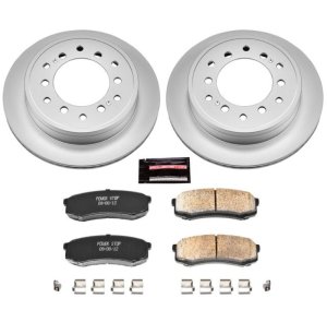 Lexus GX460 Brake Kit - Rear - PowerStop - Z17 Evolution Geomet Coated Rotors + Ceramic Pads - `10-`19