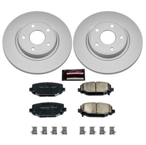 Chrysler Town & Country Brake Kit - Rear - PowerStop - Geomet Coated Rotors + Z17 Low-Dust Ceramic Pads - `12-`16