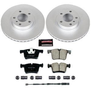 BMW X3 Brake Kit - Front - PowerStop - Geomet Coated Rotors + Carbon-Fiber Ceramic Pads - `11-`17