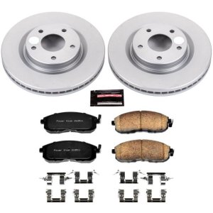 Nissan Juke Brake Kit - Front - PowerStop - Z17 Evolution Geomet Coated Rotors + Low-Dust Ceramic Pads - `11-`17