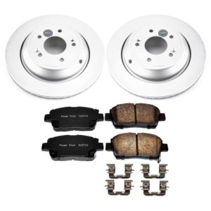 Scion iQ Brake Kit - Front - PowerStop - Geomet Coated Rotors + Z17 Low-Dust Ceramic Pads - `12-`15