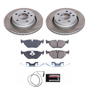 Audi S5 Brake Kit - Front + Rear - PowerStop - Genuine Geomet High-Carbon Coated Rotors + Carbon-Fiber Ceramic Pads - 2011
