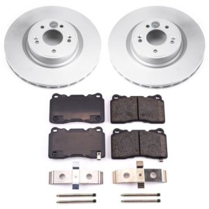 Hyundai Genesis Coupe Brake Kit - Front - PowerStop - Z17 Geomet Coated Rotors + Ceramic Pads - `10-`16