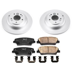 Hyundai Genesis Coupe Brake Kit - Rear - PowerStop - Z17 Evolution Geomet Coated Rotors + Low-Dust Ceramic Pads - `10-`16