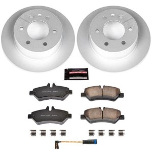 Dodge Sprinter 3500 Brake Kit - Rear - PowerStop - Geomet Coated Rotors + Carbon-Fiber Ceramic Pads - `07-`09