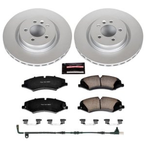 Land Rover Range Rover Sport Brake Pads + Rotors - Front - PowerStop - Geomet Coated Rotors + Z23 Evolution Carbon-Fiber Ceramic Pads - `10-`13 Land Rover Range Rover Sport Brake Pads + Rotors - Front - PowerStop - Geomet Coated Rotors + Z23 Evolution Carbon-Fiber Ceramic Pads - `10-`13