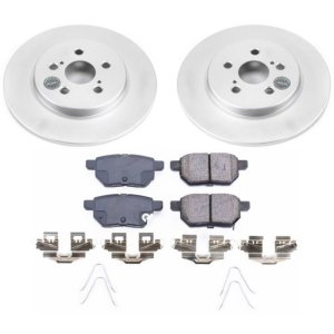 Lexus CT200h Brake Kit - Rear - PowerStop - Z17 Evolution Geomet Coated Rotors + Low-Dust Ceramic Pads - `11-`17