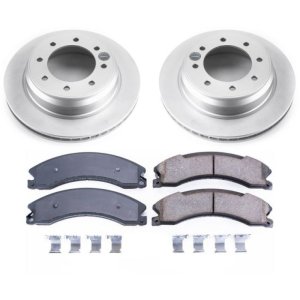 Nissan NV1500 Brake Kit - Rear - PowerStop - Z17 Evolution Geomet Coated Rotors + Ceramic Pads - `12-`18