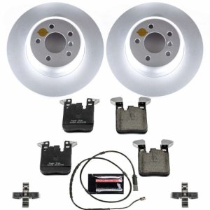 BMW ActiveHybrid 3 Brake Kit - Rear - PowerStop - Geomet Coated Rotors + Carbon-Fiber Ceramic Pads - `13-`15 BMW ActiveHybrid 3 Brake Kit - Rear - PowerStop - Geomet Coated Rotors + Carbon-Fiber Ceramic Pads - `13-`15