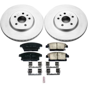 Buick Encore Brake Kit - Front - PowerStop - Geomet Coated Rotors + Z17 Low-Dust Ceramic Pads - `13-`18