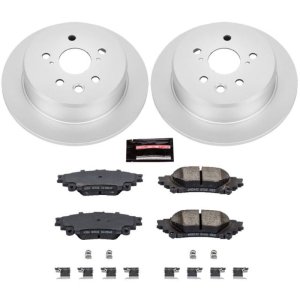 Lexus IS250 Brake Kit - Rear - PowerStop - Z17 Evolution Geomet Coated Rotors + Low-Dust Ceramic Pads - `14-`15