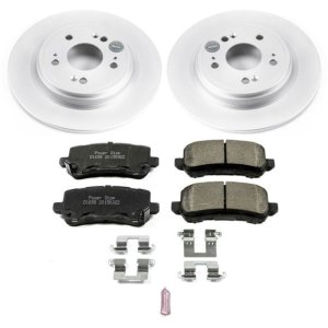 Acura RLX Brake Kit - Rear - PowerStop - Z17 Evolution Geomet Coated Rotors + Z17 Low-Dust Ceramic Pads - `14-`19 Acura RLX Brake Kit - Rear - PowerStop - Z17 Evolution Geomet Coated Rotors + Z17 Low-Dust Ceramic Pads - `14-`19