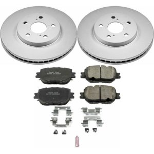 Lexus IS250 Brake Kit - Front - PowerStop - Z17 Evolution Coated Rotors + Low-Dust Ceramic Pads - `14-`15