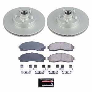 Ford Ranger Brake Kit - Front - PowerStop - Geomet Coated Rotors + Z17 Low-Dust Ceramic Pads - `10-`11