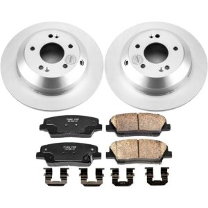 Kia Sorento Brake Kit - Rear - PowerStop - Z17 Evolution Geomet Coated Rotors + Ceramic Pads - `15-`19