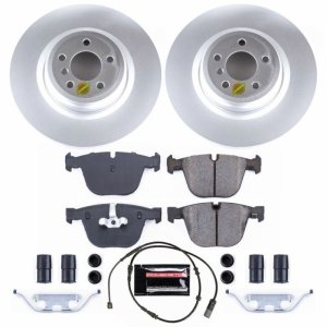 BMW Alpina B7 Brake Kit - Rear - PowerStop - Geomet Coated Rotors + Carbon-Fiber Ceramic Pads - `11-`15