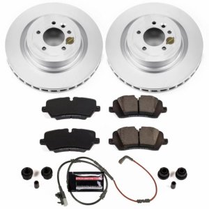 Land Rover Range Rover Sport Brake Pads + Rotors - Rear - PowerStop - Evolution Geomet Coated Rotors + Z23 Carbon-Fiber Ceramic Pads - `14-`17 Land Rover Range Rover Sport Brake Pads + Rotors - Rear - PowerStop - Evolution Geomet Coated Rotors + Z23 Carbon-Fiber Ceramic Pads - `14-`17