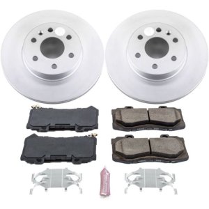 Chevrolet Colorado Brake Kit - Front - PowerStop - Z17 Evolution Geomet Coated Rotors + Low-Dust Ceramic Pads - `15-`18