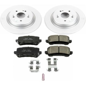Acura TLX Brake Kit - Rear - PowerStop - Geomet Coated Rotors + Z17 Low-Dust Ceramic Pads - `15-`19