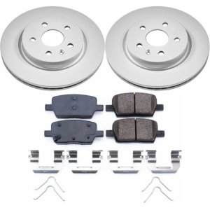 Cadillac CT6 Brake Kit - Rear - PowerStop - Genuine Geomet Coated Rotors + Z17 Ceramic Pads - `16-`19
