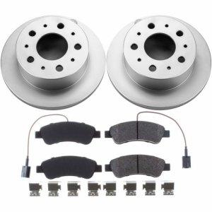 Ram ProMaster 1500 Brake Kit - Rear - PowerStop - Geomet Coated Rotors + Z17 Low-Dust Ceramic Pads - `14-`19