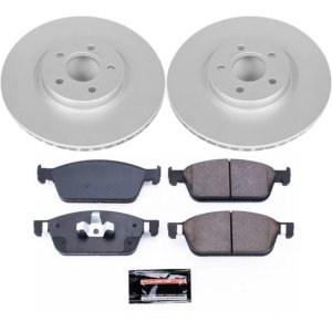 Ford Escape Brake Kit - Front - PowerStop - Geomet Coated Rotors + Carbon-Fiber Ceramic Pads - `17-`18