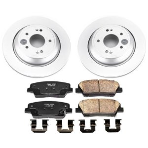 Hyundai Equus Brake Kit - Rear - PowerStop - Geomet Coated Rotors + Z17 Low-Dust Ceramic Pads - `11-`16