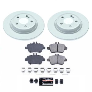 Infiniti QX30 Brake Kit - Rear - PowerStop - Geomet Coated Rotors + Z23 Carbon-Fiber Ceramic Pads - `17-`19