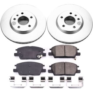 Buick LaCrosse Brake Kit - Front - PowerStop - Z17 Evolution Geomet Coated Rotors + Low-Dust Ceramic Pads - `18-`19