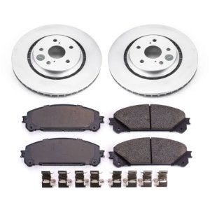 Lexus RX350 Brake Kit - Front - PowerStop - Z17 Evolution Geomet Coated Rotors + Ceramic Pads - `16-`18