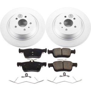 Ford Escape Brake Kit - Rear - PowerStop - Z17 Evolution Geomet Coated Rotors + Low-Dust Ceramic Pads - `17-`19