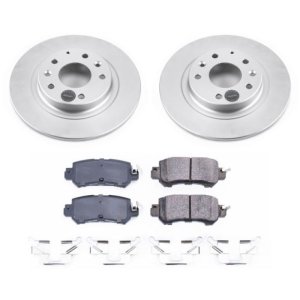 Mazda CX-3 Brake Kit - Rear - PowerStop - Geomet Coated Rotors + Z17 Low-Dust Ceramic Pads - `16-`18